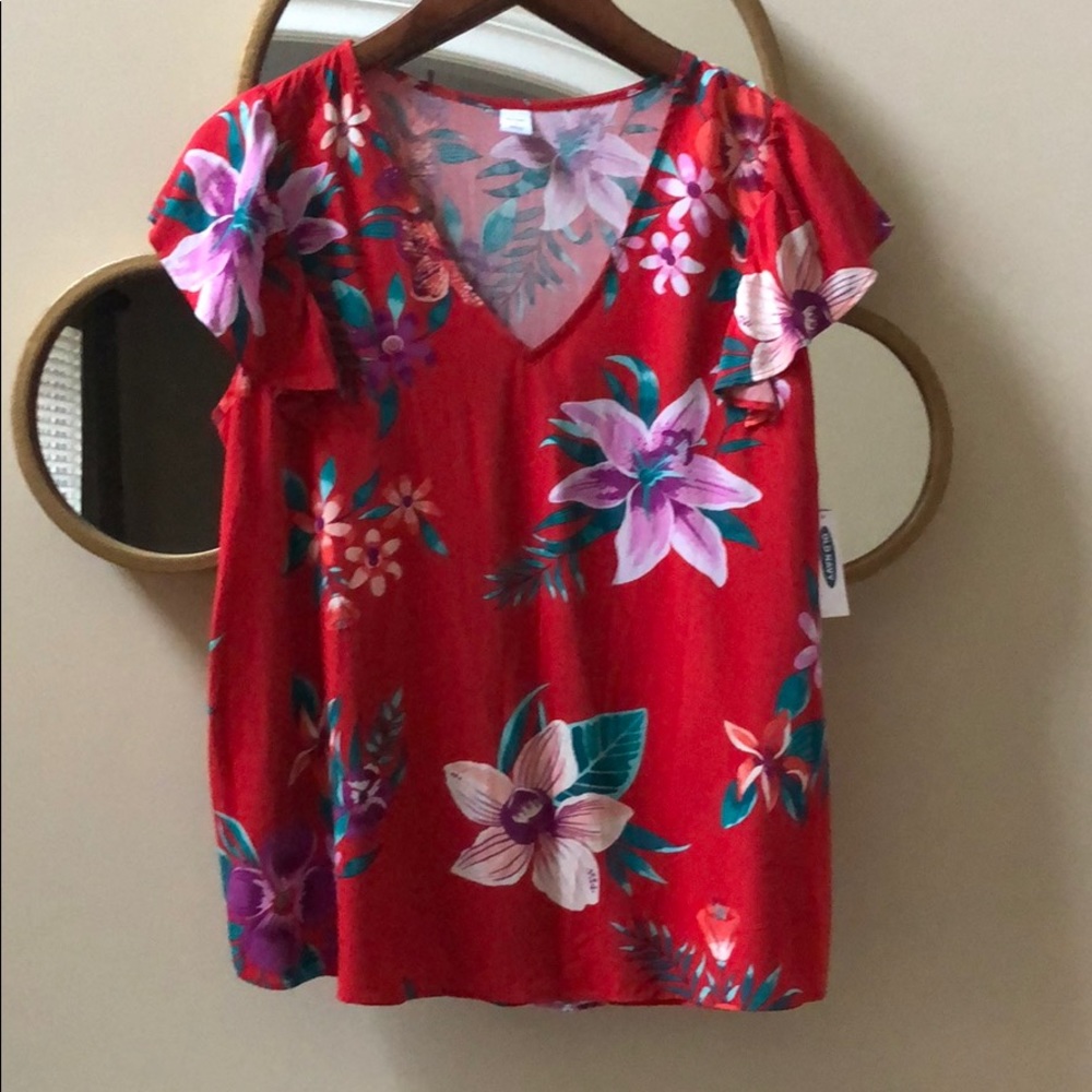 NWT-Floral Old Navy Shirt